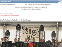 Tablet Screenshot of butzbach-musikanten.de